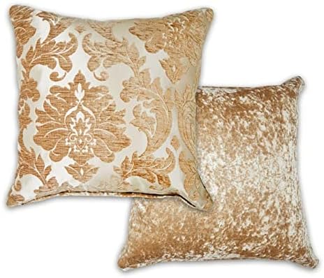Emma Barclay Damask - Luxury Chenille Jacquard Cushion Cover in C...