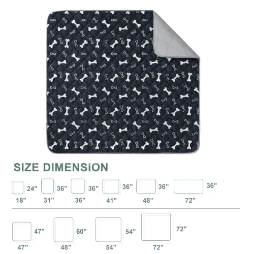 Image of Eterish Washable Pee Pads for Dogs Extra Large 36'' x 48'' 2 Pack | Reusable Absorbent Pet Puppy Dog Training Pads Non-Slip, Waterproof Whelping Potty Pads for Dogs Leak-Proof