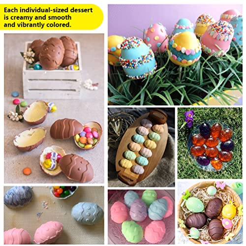 3 Pack Easter Silicone Molds Set, 6 Holes Silicone Easter Candy Molds For Chocolate Bomb Molds, Silicone Egg Shaped Molds Diy Baking Moulds For Easter Party Supplies Multicolor #TOP2