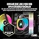 Corsair iCUE LINK H100i RGB Flüssig-CPU-Kühler - 240mm AIO - QX120 RGB-Lüfter - Passend Für Intel® LGA 1700, AMD® AM5 - iCUE LINK System Hub Enthalten - Schwarz