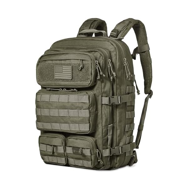 Falko Tactical Backpack for Men and Women 50L Backpack 2.4x Stronger Large Military Molle Rucksack, Bugout Backpack Outdoors