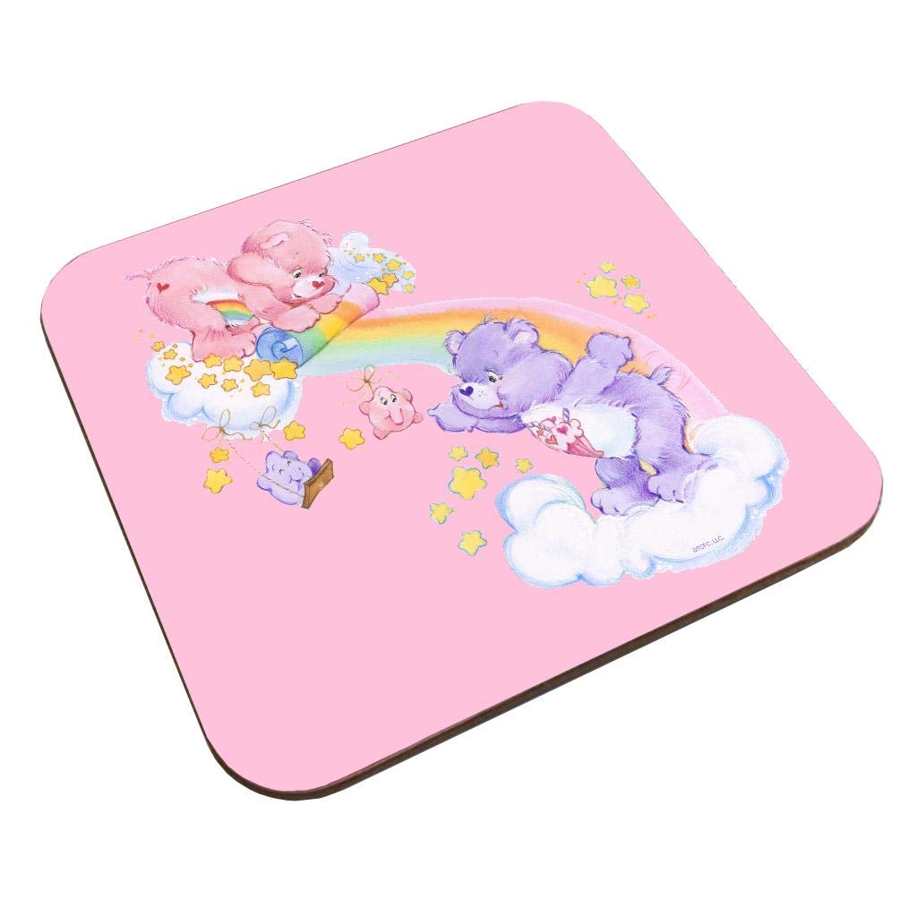 Care Bears Cheer Bear and Share Bear Unrolling A Rainbow Coaster