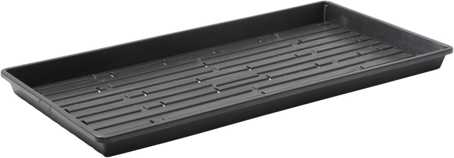 Bootstrap Farmer Microgreen 1020 Trays, Shallow Extra Strength 10 Pack Seed Tray with Holes - Grow Fodder, Wheatgrass, Sprouting, Plants Growing