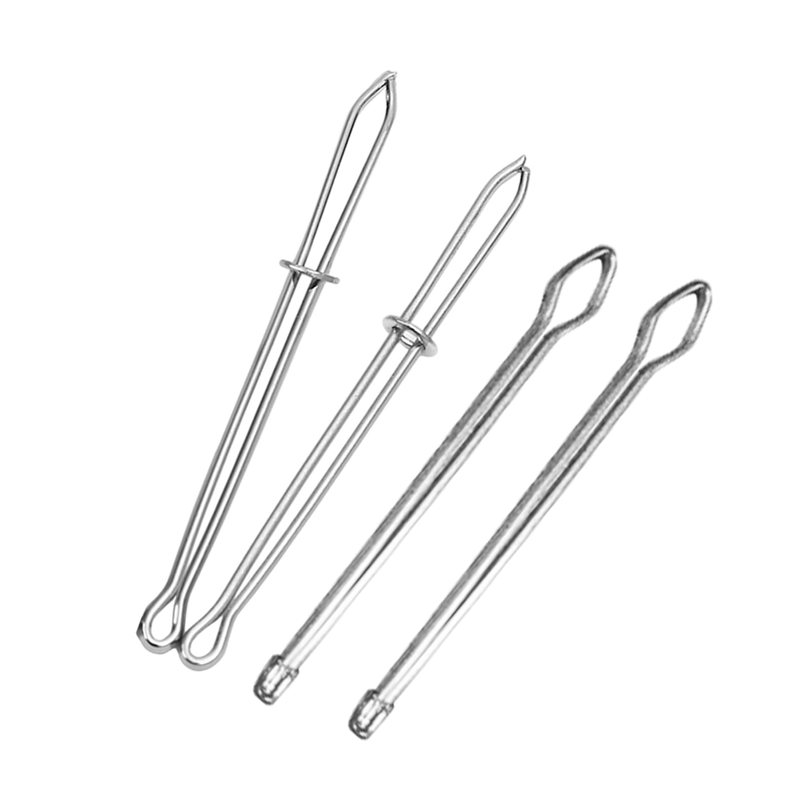 JDNH 4Pcs Metal Elastics Cord Threader for Sewing Projects Smooths Designs Tool Quick Elastics Band Installer