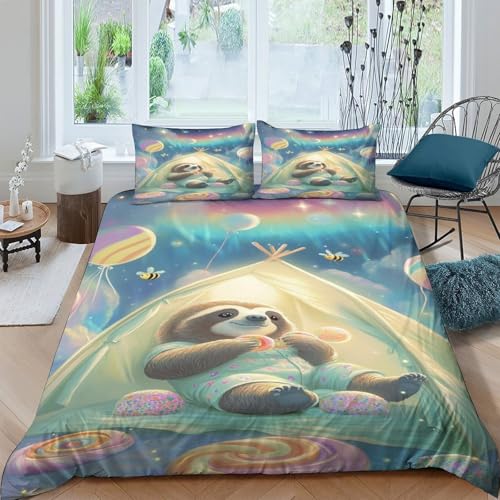Housse de couette 3D cheval 200x200 pour lit double ado - 4