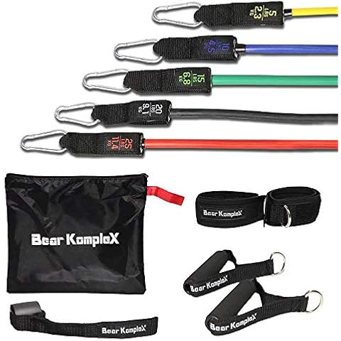Bear KompleX 11-teiliges Widerstandsband-Trainingsset für das Heimtraining Cover