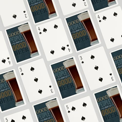 Baraja Good People Drink Good Beer, 52 Cartas Póker miniatura 4