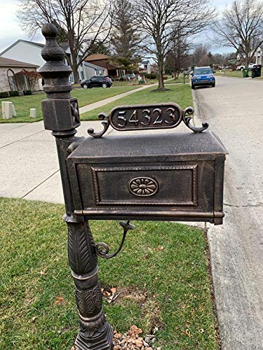 Hopewan Mailbox Numbers, Self Adhesive Door Address Number Stickers For Office Home Room, 3D Style.(2" 10 Pack (0-9), Bronze) #TOP5