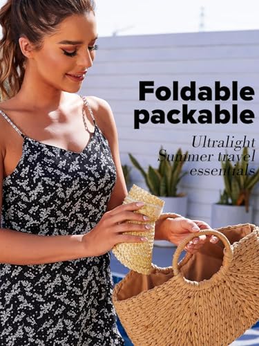 Sun Hat for Women, Sun Visors/ Beach Straw Hats, Handmade, Ivory - Image 5