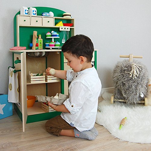 Kinderküche, Sun, Spielküche aus Holz, grün – Bild 3
