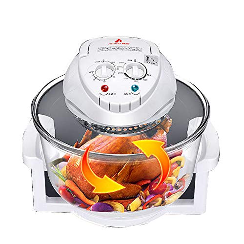 CGOLDENWALL 17L Convection Oven Roaster Air Fryer Large Capacity Transparent Visual Turbo Multifunction Infrared Oven 1300W 110V-240V+Recipe