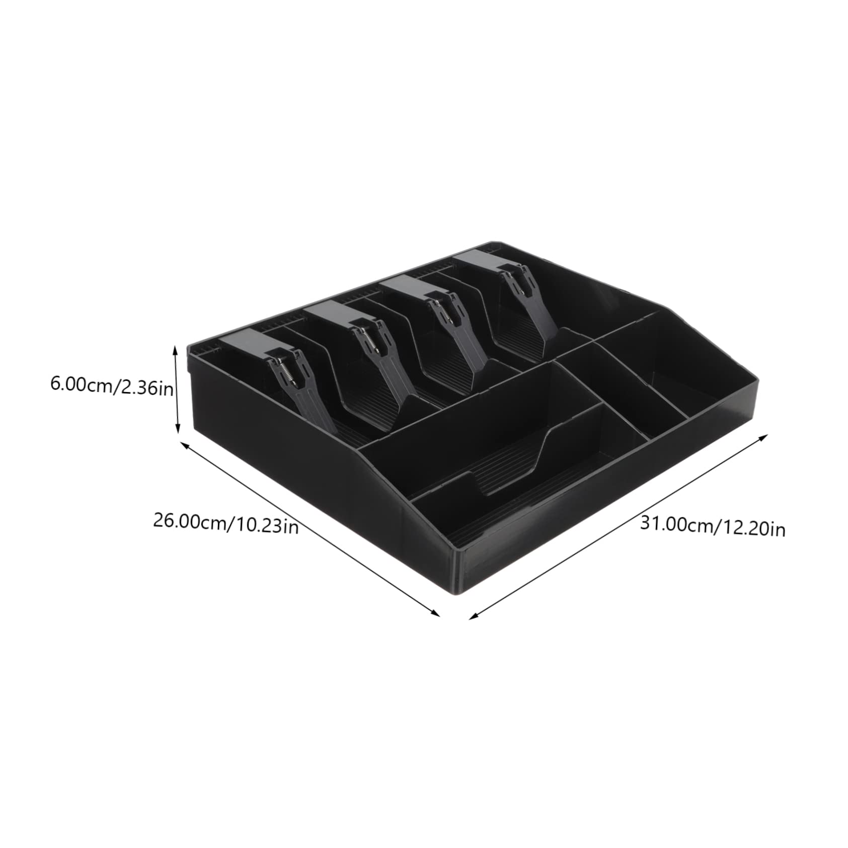 Holibanna Multi-compartimentos Para Caja Registradora Organizador Supermercados y Tiendas Reemplazo Resistente y
