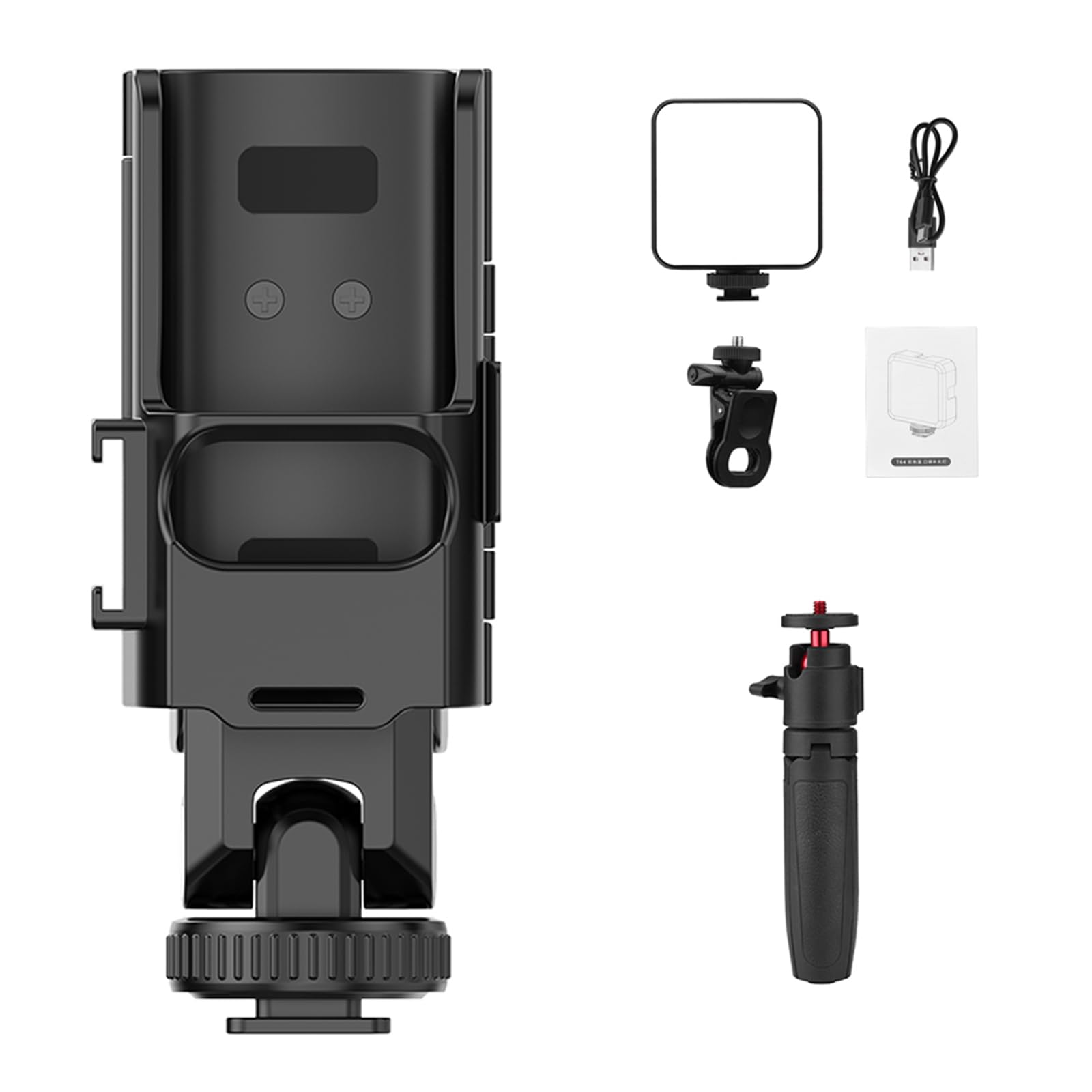 Staffa per telefono Teleprompter Stand Grip Tasche 3 Camera Stabilizzato Gimbal Teleprompter Accessori di montaggio