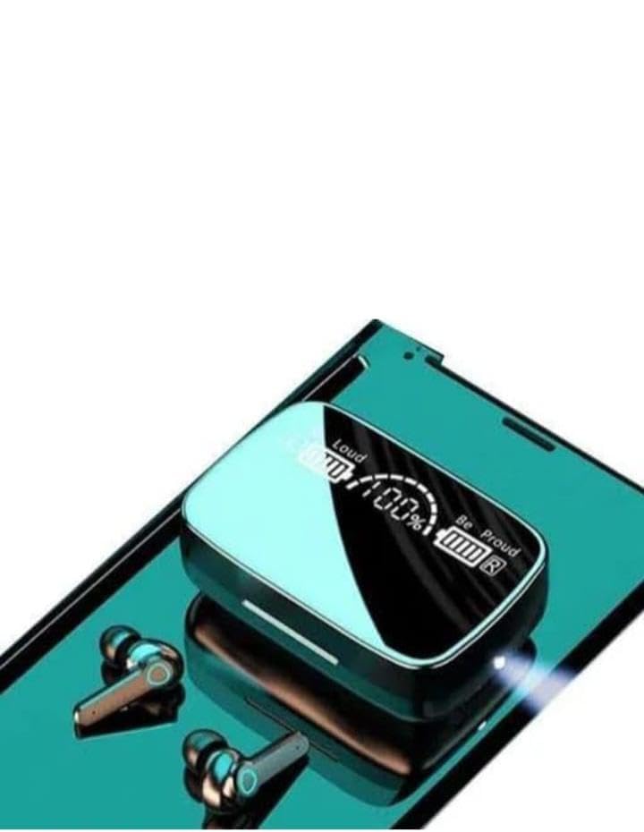 Image of M19 Wireless Earbuds, Bluetooth 5.3, Touch Controls, Noise Cancelling, Bass Boost, with Mic, LED Power Display Charging Case