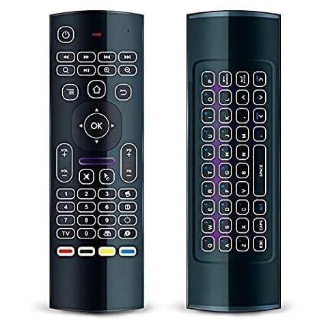 2.4G Backlit Air Mouse Remote, Wireless Keyboard and Infrared Learning for Kodi Android TV Box, Smart TV, PC, HTPC, Windows, Mac OS, Linux Cover