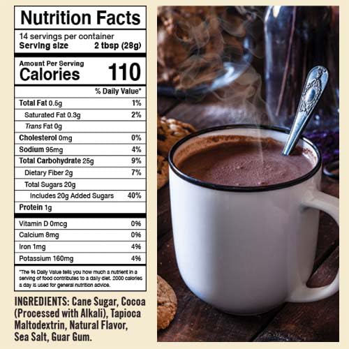 Castle Kitchen CAK001 Double Dutch Dark Chocolate Premium Hot Cocoa Mix - Dairy-Free, Vegan, Plant Based, Gluten-Free, Non-Gmo Project Verified, Kosher thumb #2