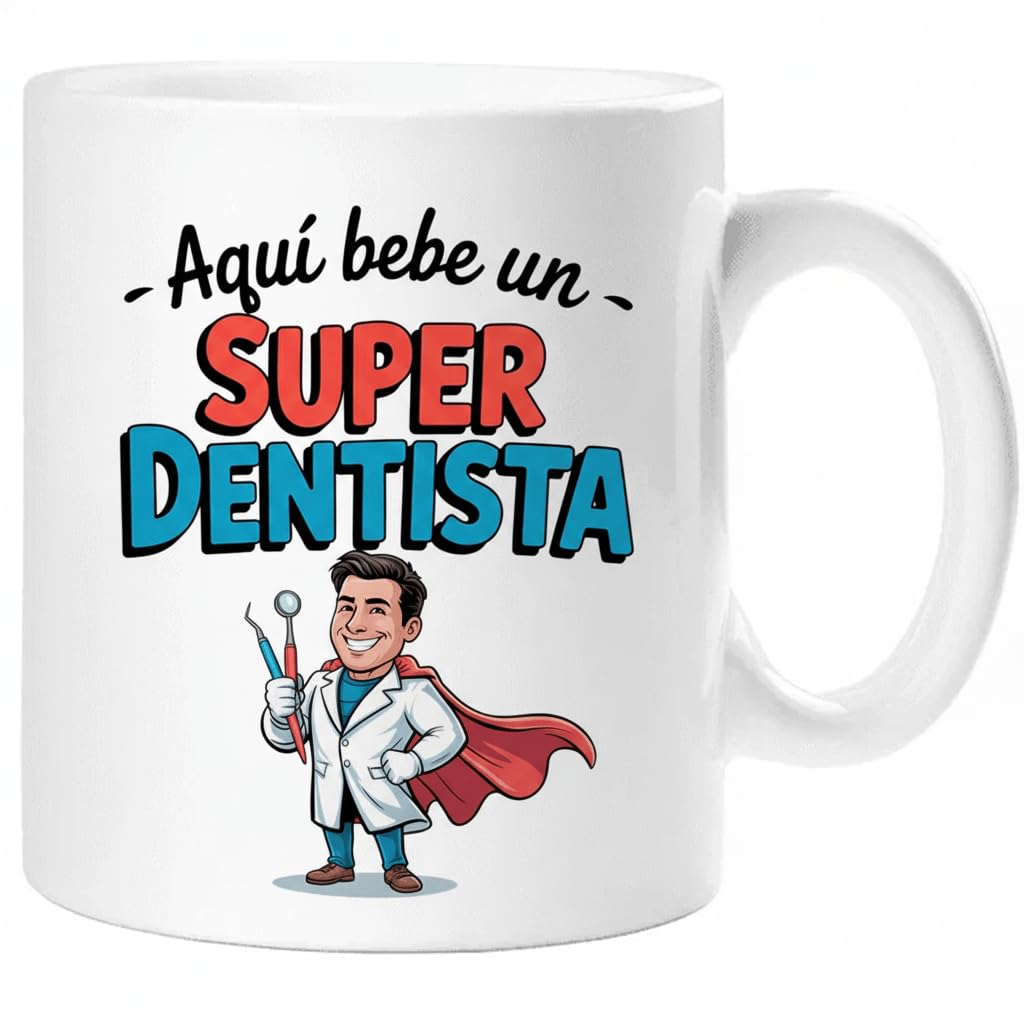 Taza SUPER POLICÍA – Regalo Original para POLICÍA | Taza de Cerámica 325ml con Diseño Superhéroe | Apta Microondas y Lavavajillas — view 38