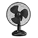 TROTEC Tischventilator TVE 8 – 25 Watt, oszillierend 90°, 2 Stufen, Ø 23 cm, sehr leise, schwarz