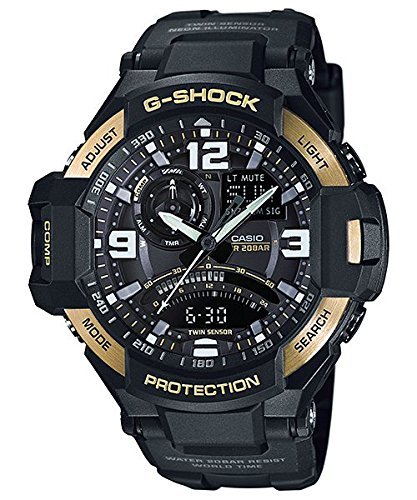 ���v Casio �J�V�I Men's GA1000-9G G-Shock Gravitymaster Black/Gold Watch �����Y �j���p [���s�A���i]
