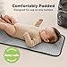 KeaBabies Portable Diaper Changing Pad, Easy Wipe Clean - Foldable Waterproof Baby Changing Mat for Diaper Bag, Compact, Lightweight, 25x13 Newborn, Infant, Baby Changer Travel Essential (Black Geo)