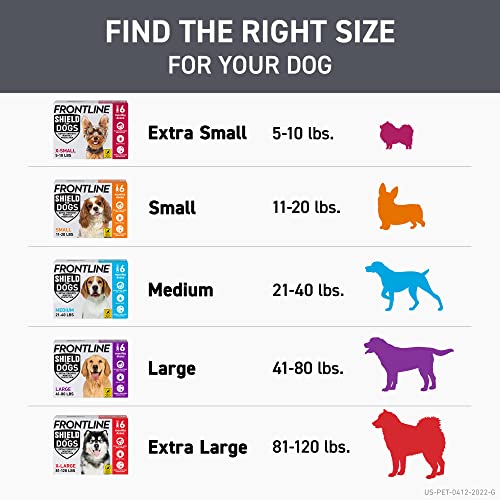 FRONTLINE Shield Flea & Tick Treatment for Large Dogs 41-80 lbs. Count of 6 - image 8
