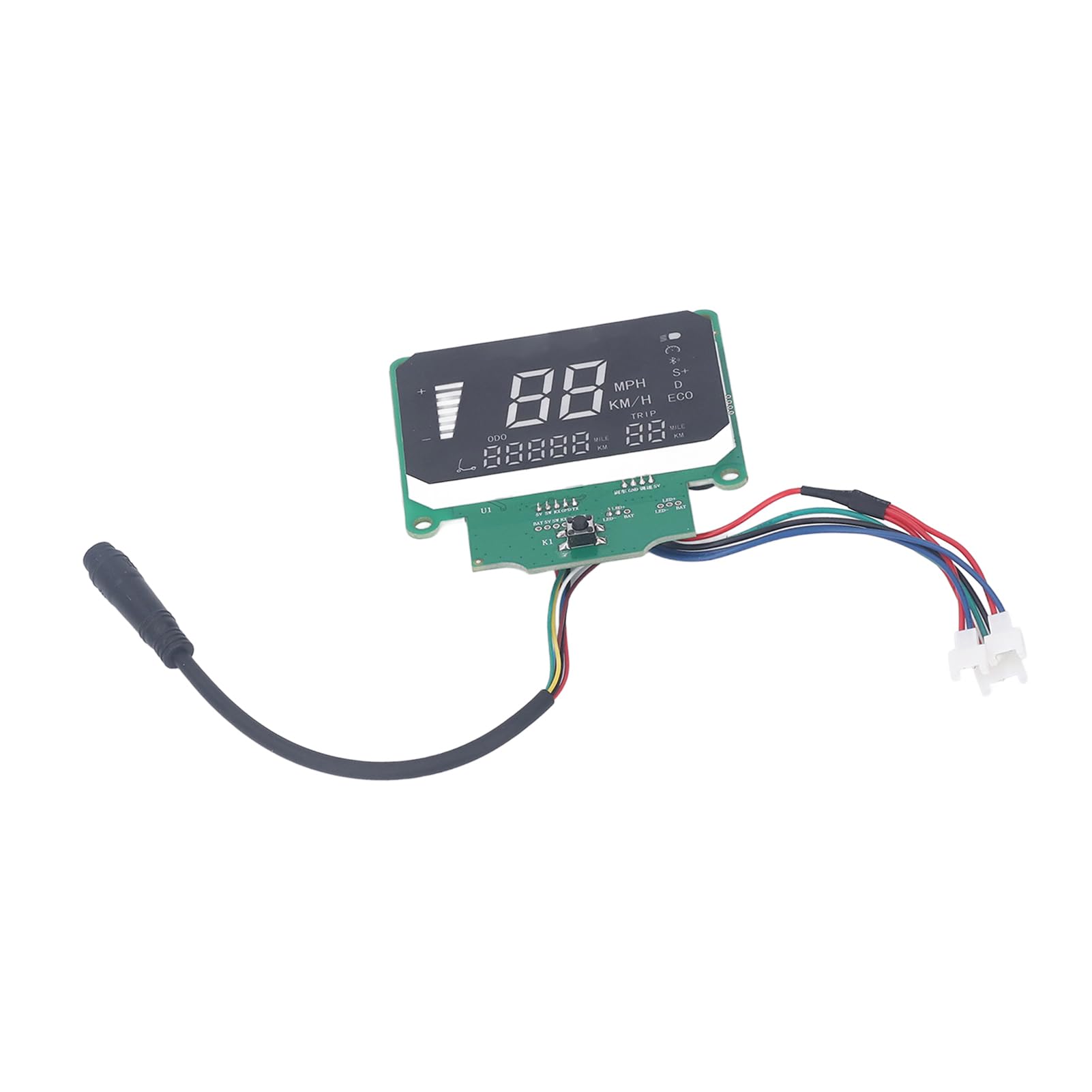VGEBY Salpicadero de Scooter Eléctrico, Tablero de Circuito de Salpicadero de Scooter Eléctrico de Scooter Piezas de Repuesto de Scooter Eléctrico de Cabeza Femenina Impermeable de 7