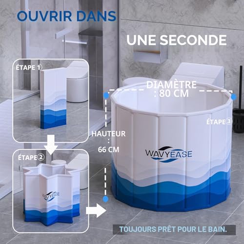 Bain froid pliable de récupération athlétique à structure renforcée - 3