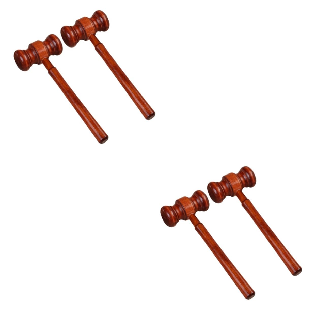 Toyvian 2sets Role Play Beat Toy Mini Gavel for Children Hand Eye Coordination Hammer 2pcs*2