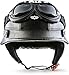 Produktbild Moto Helmets® D33-Set Leather Black · Brain-Cap · Halbschale Jet-Helm Motorrad-Helm Roller-Helm Scooter-Helm Bobber Mofa-Helm Chopper Retro Cruiser Vintage Pilot Biker Helmet Brille · M (57-58cm)