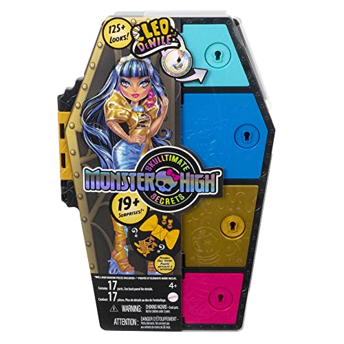 Monster High Coffret Monstrueux Secrets Cleo De Nile avec Poupée Habillage Casier Et Plus De 19 Accessoires Jouet Enfant Dès HKY63 - vue 6