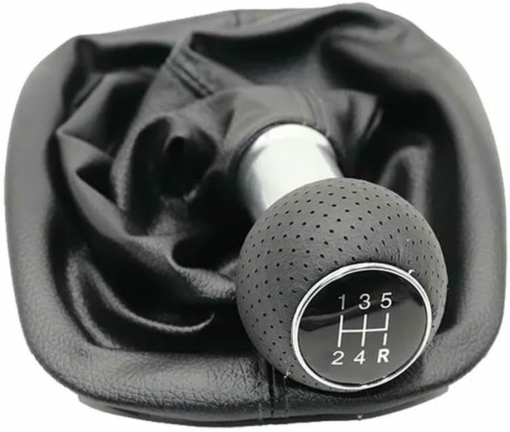 Gznbb 5 Speed Type 2 Car Manual Gear Shift Knob Boot Cover Gaiter Lever Shifter Handle Stick, For Audi A6 C5 A8 D2 1996 1997 1998 1999 2000 2001 2002 2003