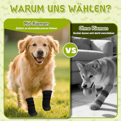 1 Paar Hundesocken Pfotenschutz, Dog Paws Recovery Shoe, Hundeschuhe Anti Rutsch, Pfotenschutz bei Hundeverletzung, Atmungsaktiv Weich,Hund Pfotenschutz Fußabdeckung für Pet Verletzung Recovery