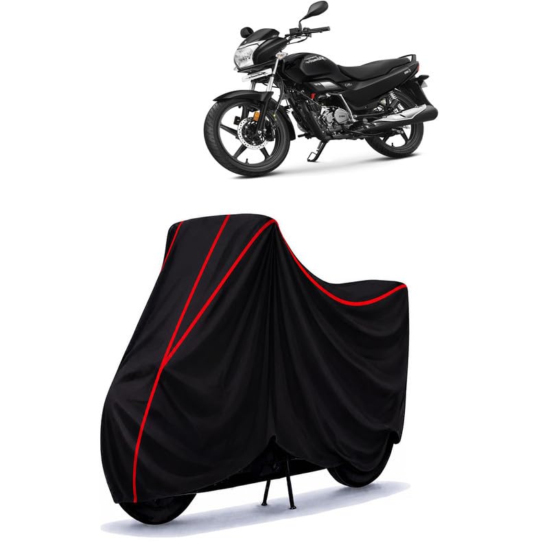 Image of Hero Super Splendor iSmart Water Resistant Bike Cover for All Motorcycles & Rain | Heavy Duty | UV Protection, Dustproof, Scratchproof | All Weather Two Wheeler Cover with Elastic Bottom