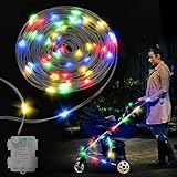 16.4FT Durable Baby Stroller Lights for Walking at Night, Make The Stroller Visible, with Cable Ties, LED Lights for Stroller Accessories Bikes, Multicolor