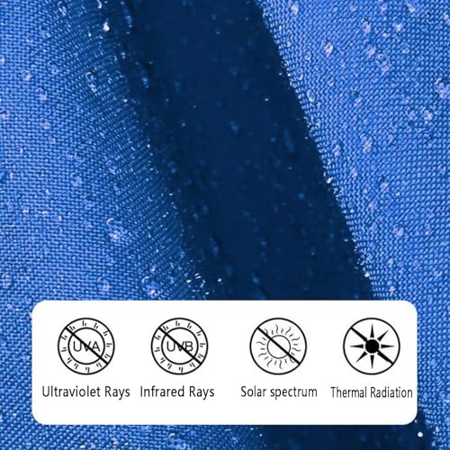 Auvent de remplacement rétractable 4.5x3m en polyester PVC imperméable - 8