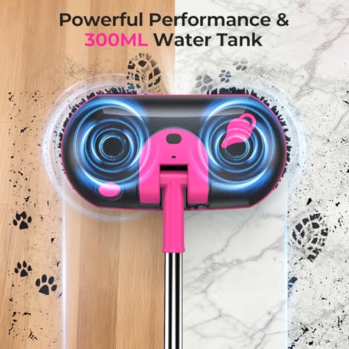 image for ScrubWiz Cordless Electric Mop, Electric Spin Mop with Water Spray, Po