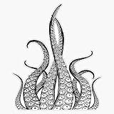 Tentacles Bumper Sticker Vinyl Decal 5'