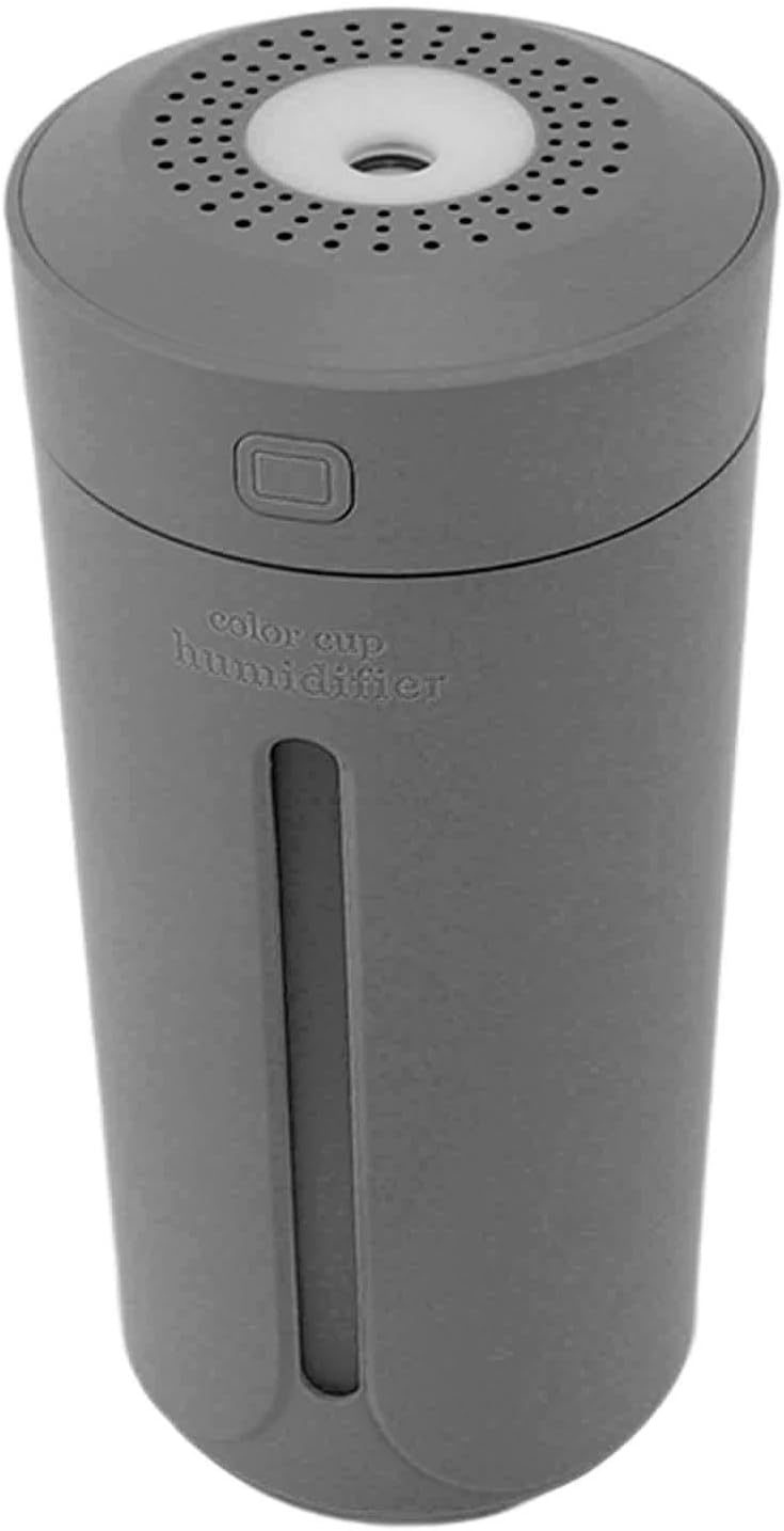 Do użytku domowego Dyfuzor olejków eterycznych, mini przenośny wielofunkcyjny nawilżacz 230 ml 2 w 1 cichy do biura i domu(Gray)