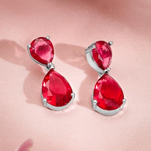 Image of Rubans Necklace Set Rhodium Plated Crystal Studded Jewellery Gift for Women & Girls