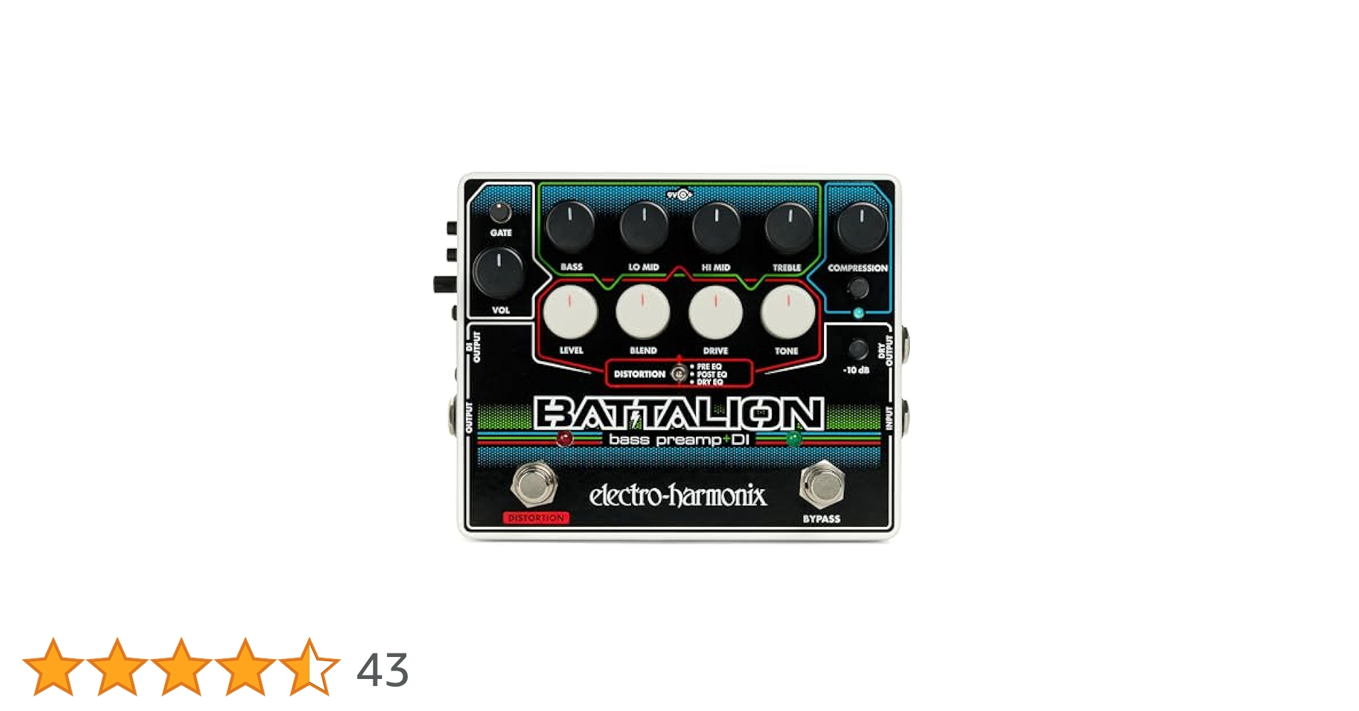 electro-harmonix BATTALION ベースプリアンプ　エレハモ Battalion | Bass Preamp & DI - Electro-Harmonix