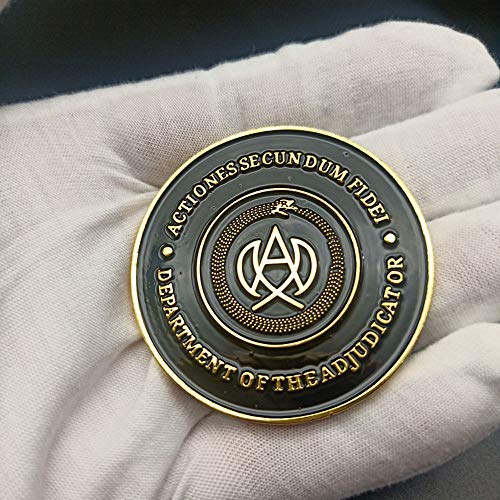 Aiyee Black Coins,Collecting Coins Black Metal Adjudicator Coin,1Pcs #TOP3