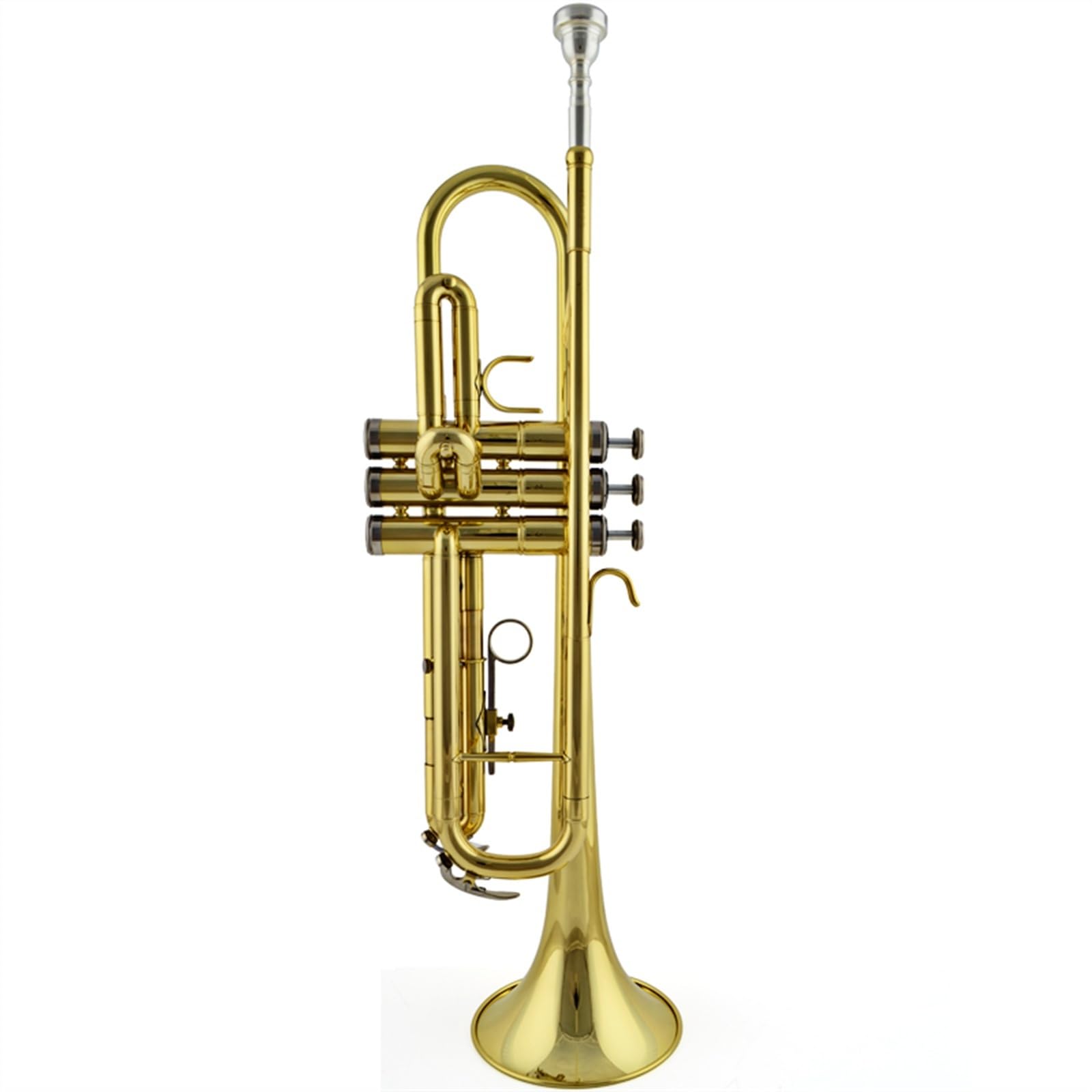 Trombette Tromba Si Bemolle Strumento A Fiato Professionale Per Adulti Principianti Ottone Laccato Acciaio Inossidabile Tono(Gold)