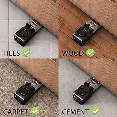 Upgraded Door Stop & Security Alarm, Wireless Portable 120 Loud Entrance Alert Door Stopper Wedge Security Door Stopper Anti-Theft Alarm Doorstop Safety Tools For Travel Home Apartment House (1 Pcs) #TOP5