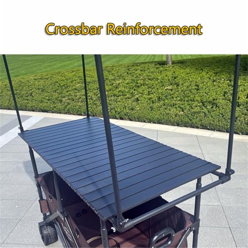 Outdoor Utili Cart con tavolo e baldacchino – Versatile n per campeggio, spiaggia, barbecue, shopping, tailgating – Heavy-Du, pieghevole, design per tutti i terreni