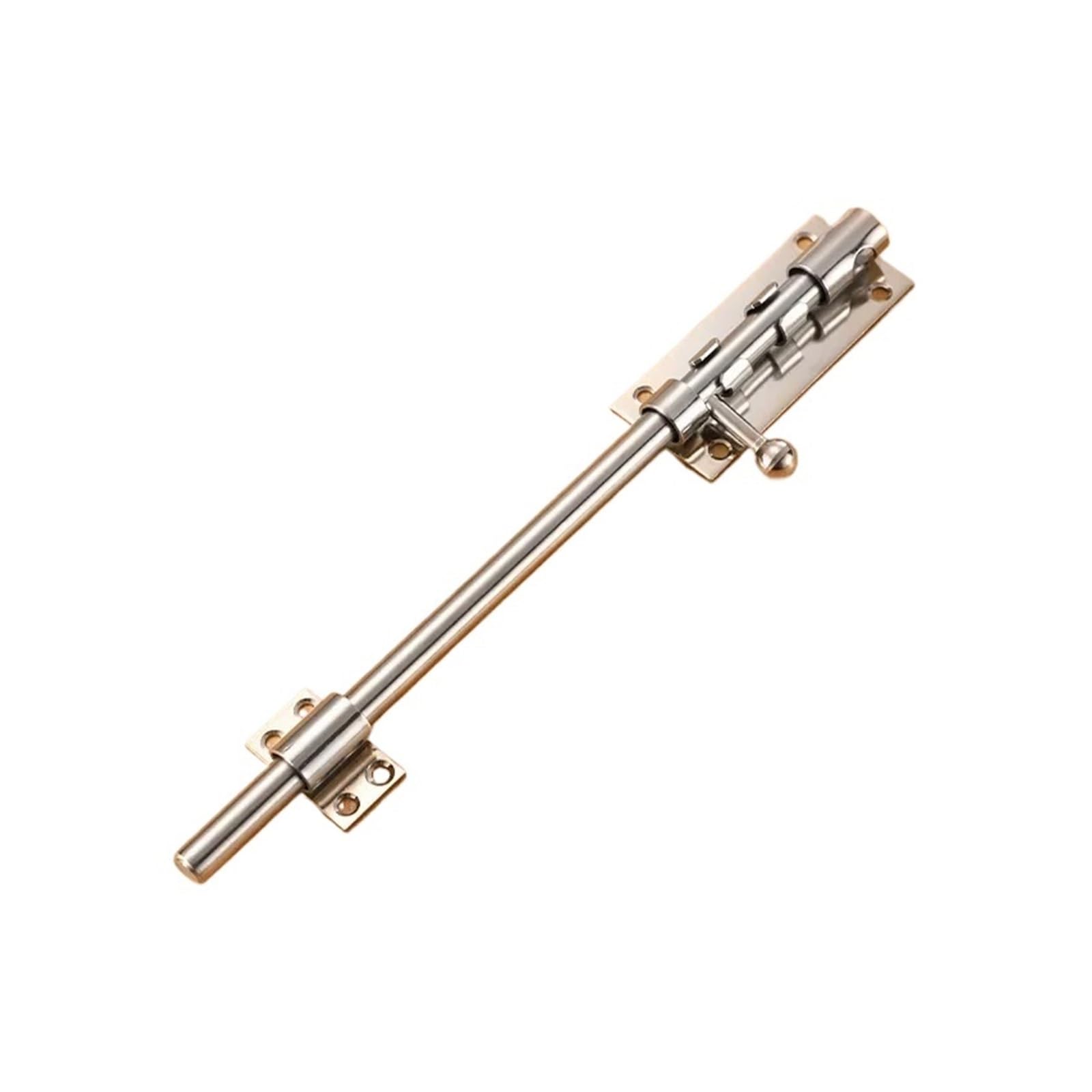 Ygmnqal 12 Inch 6" 8" 10" Stainless Steel Hardware Door Lock Barrel Bolt Latch Padlock Clasp Set Brushed(12 Inch)