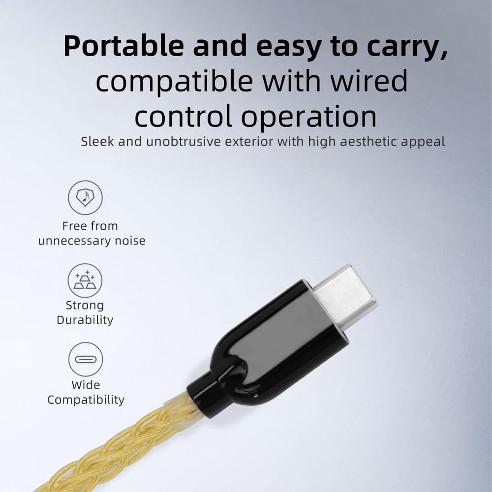 SIVGA Type C to 4.4mm Audio Adapter HiFi DAC USB C Adaptor Compatible with iPhone 15 Pro Plus Max, iPad Pro, Samsung, Pixel