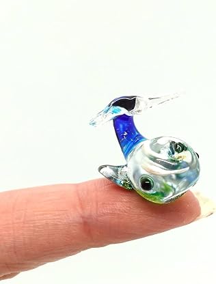 Whale Tiny Micro Figurines Hand Blown Glass Art Animals Collectible Gift Home Décor (Green Blue) por Artista não identificado — capa do álbum