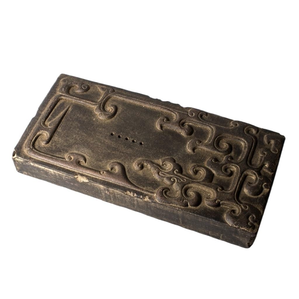 Set da tè Gongfu Vassoio da tè in gres, Set da tè retrò Kung Fu, Vassoio da tè Portatile, teiera, caffettiera, Base Vassoio da tè per Studio Domestico