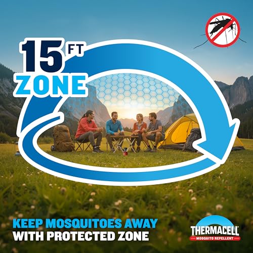 Image of Thermacell Mosquito Repellent Refills; Compatible with Thermacell Backpacker; Highly Effective, Long Lasting, No Spray, No Scent, No Mess; 15 Foot Zone of Mosquito Protection (Pack of 12)