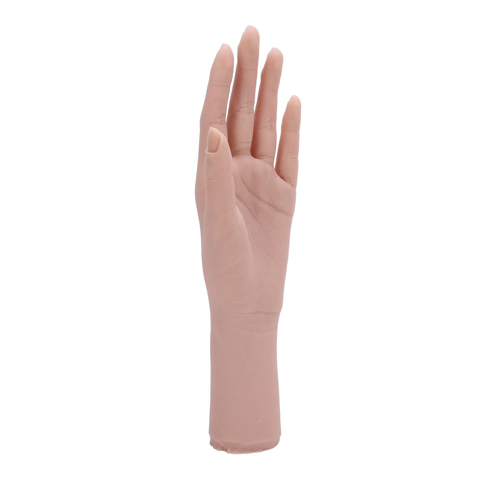 Mano Femminile Realistica in Silicone, Mano Finta per la Pratica di Addestramento del Tatuaggio sull'esposizione di Gioielli, Mano Modello Femminile a Grandezza Naturale per